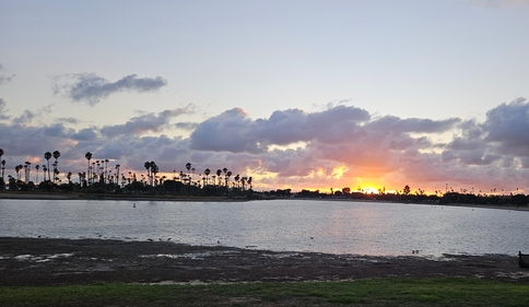 Mission Bay at sunset